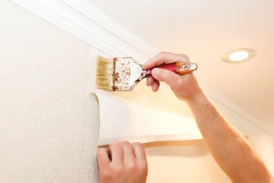 Pose de papier peint à Vibraye — revêtements muraux et toiles de verre